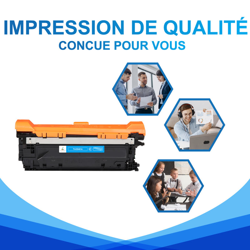 HP 507A CE401A Toner Cyan Compatible