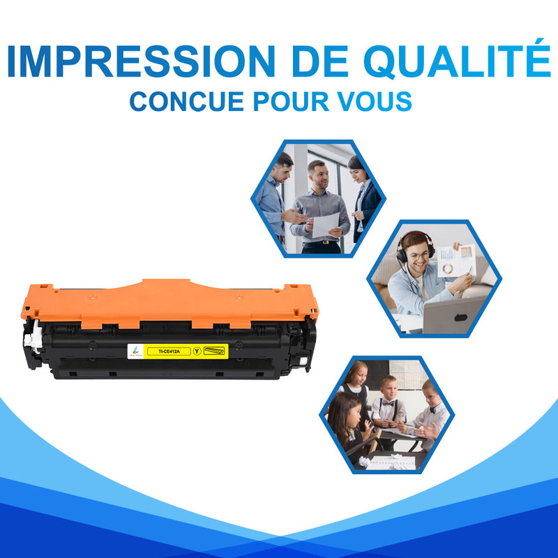HP 305A CE412A Toner Jaune Compatible