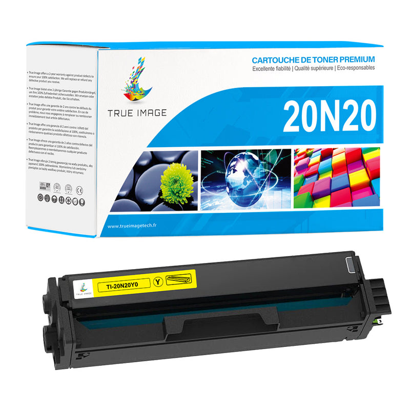 Compatible Lexmark 20N20Y0 Toner Jaune 1500 pages
