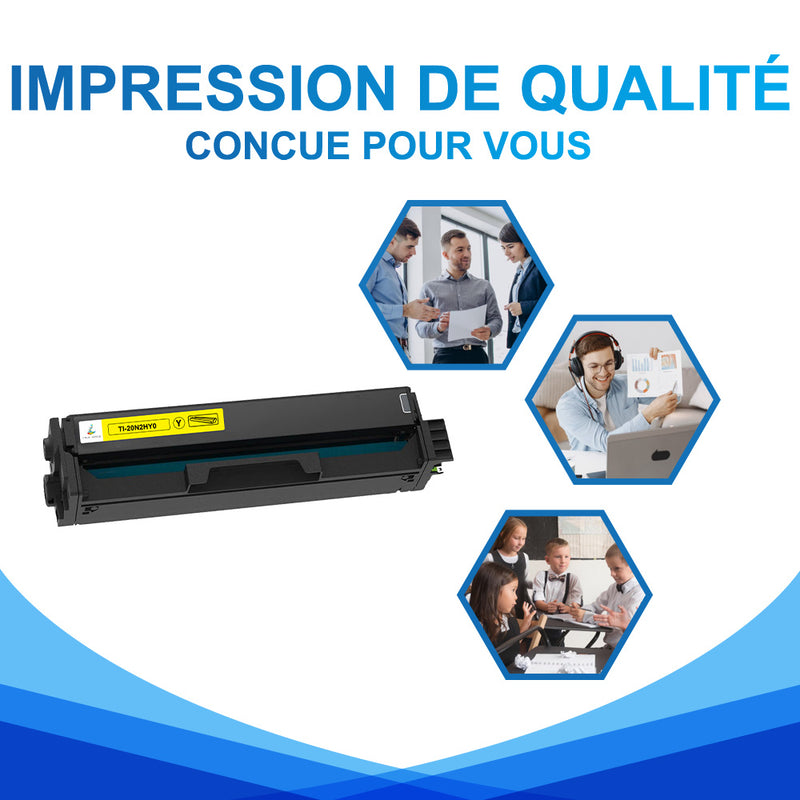 Compatible Lexmark 20N2HY0 Toner Jaune 4500 pages