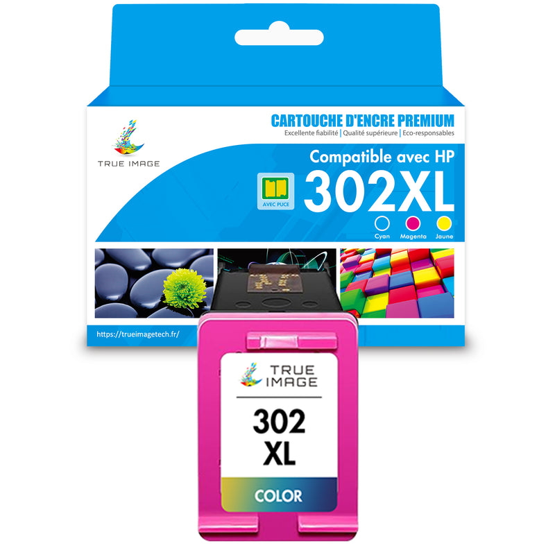 Compatible HP 302 XL Couleur (cyan, jaune, magenta) Cartouche d'encre