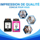 Pack HP 302 XL BK + CMY Cartouche d'encre compatible