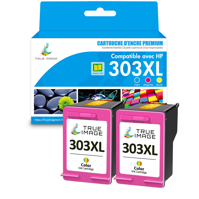 Compatible HP 303XL Couleur (cyan, jaune, magenta) Cartouche d'encre