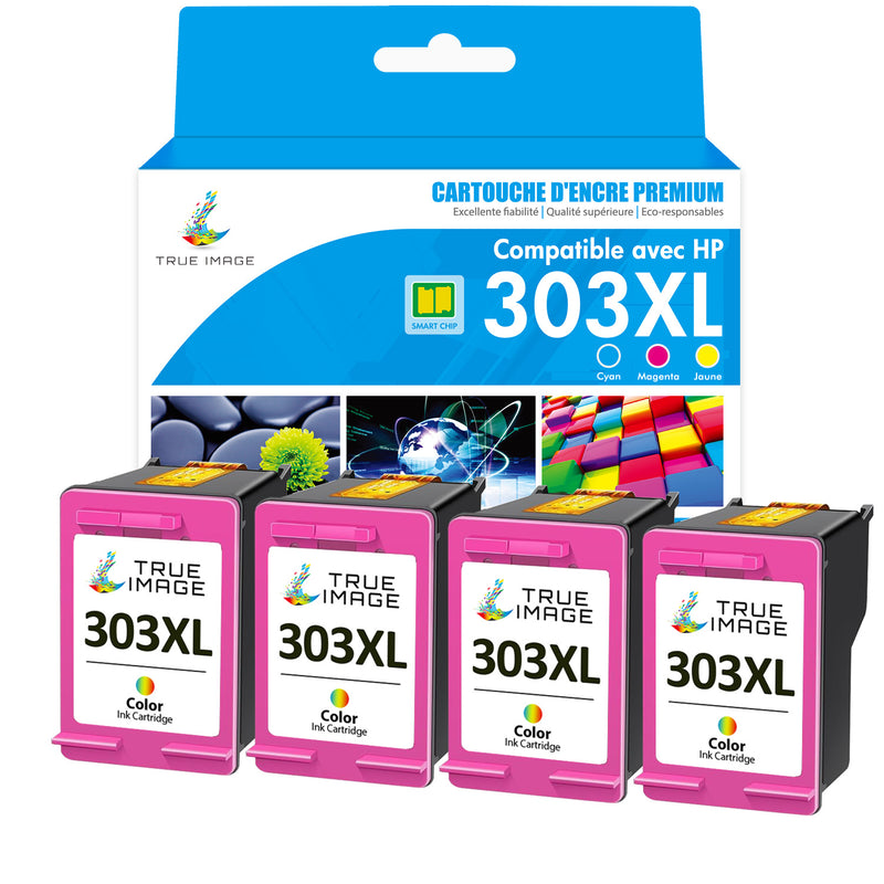 Compatible HP 303XL Couleur (cyan, jaune, magenta) Cartouche d'encre