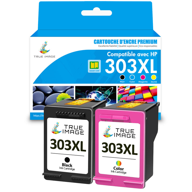 Pack HP 303 XL BK + CMY Cartouche d'encre compatible