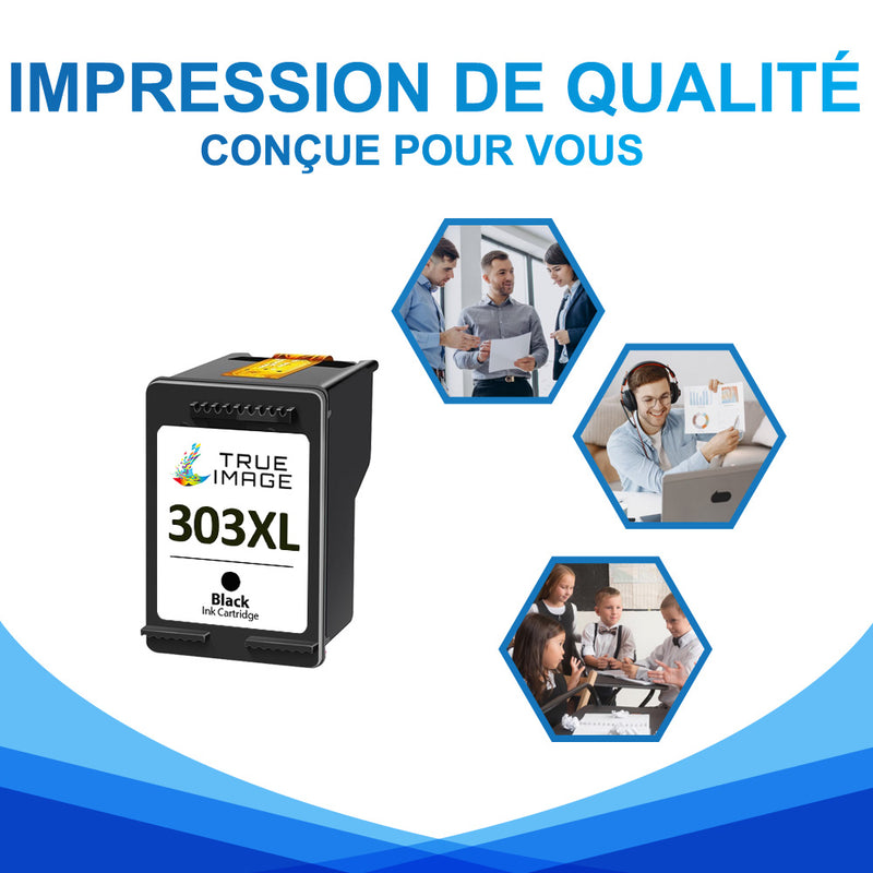 Compatible HP 303 XL Noir Cartouche d'encre