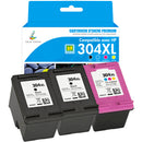Pack HP 304 XL (3JB05AE) BK + CMY Cartouche d'encre compatible