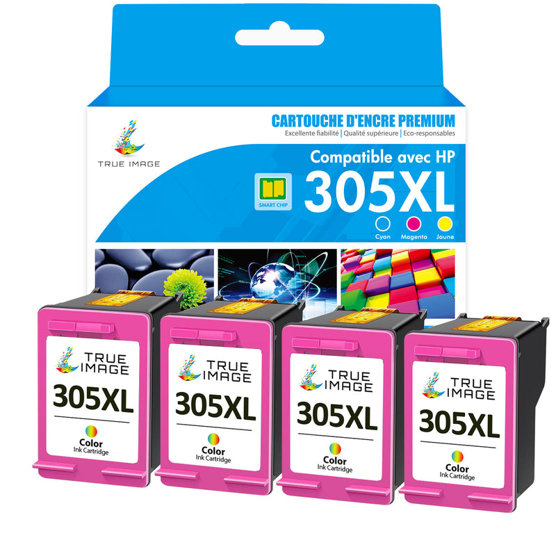 Compatible HP 305 XL Couleur (cyan, jaune, magenta) Cartouche d'encre remanufacturée