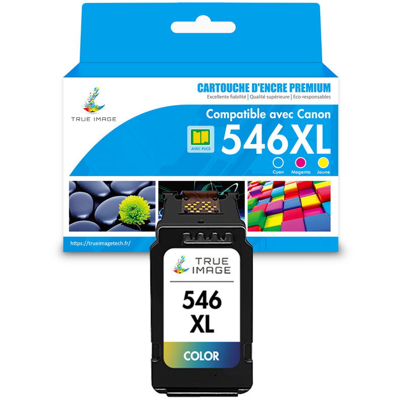 Compatible Canon CL-546XL Couleur (cyan, jaune, magenta) Cartouche d'encre
