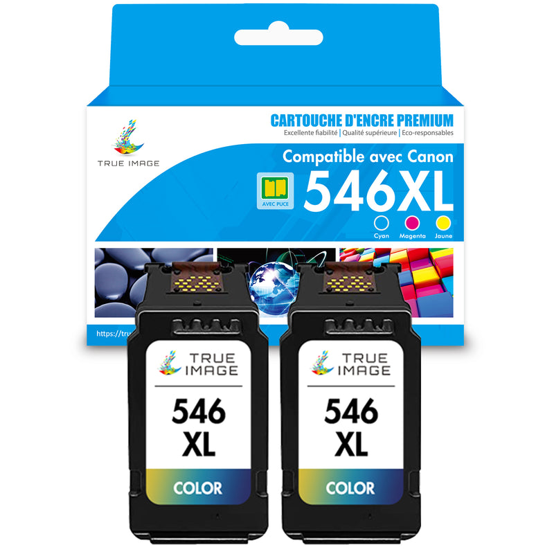 Compatible Canon CL-546XL Couleur (cyan, jaune, magenta) Cartouche d'encre