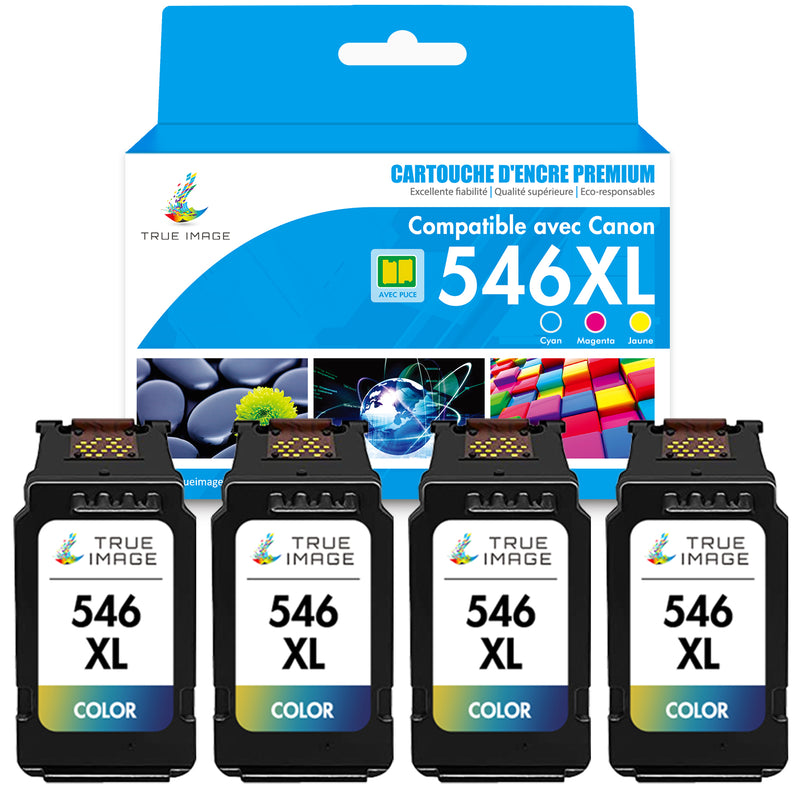 Compatible Canon CL-546XL Couleur (cyan, jaune, magenta) Cartouche d'encre