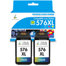 Compatible Canon CL-576XL Couleur (cyan, jaune, magenta) Cartouche d'encre