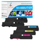 4 Kits de Toner Dell 593 BBB BKCY Compatibles