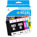 Multipack HP 903 XL CMYK Cartouches d'encre compatibles | 3HZ51AE