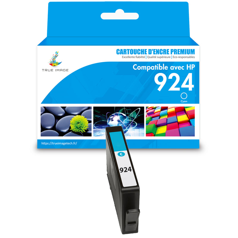 HP 924 924e Cyan Cartouche d'encre compatible | 4K0U3NE 4K0U7NE