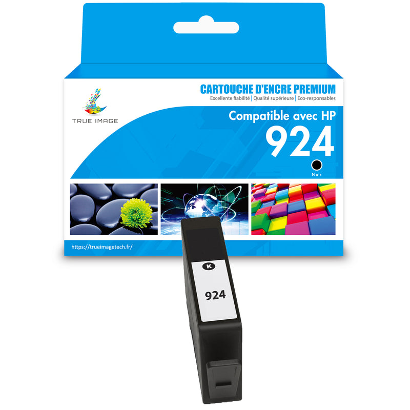 HP 924 924e Noir Cartouche d'encre compatible | 4K0U6NE 4K0V0NE