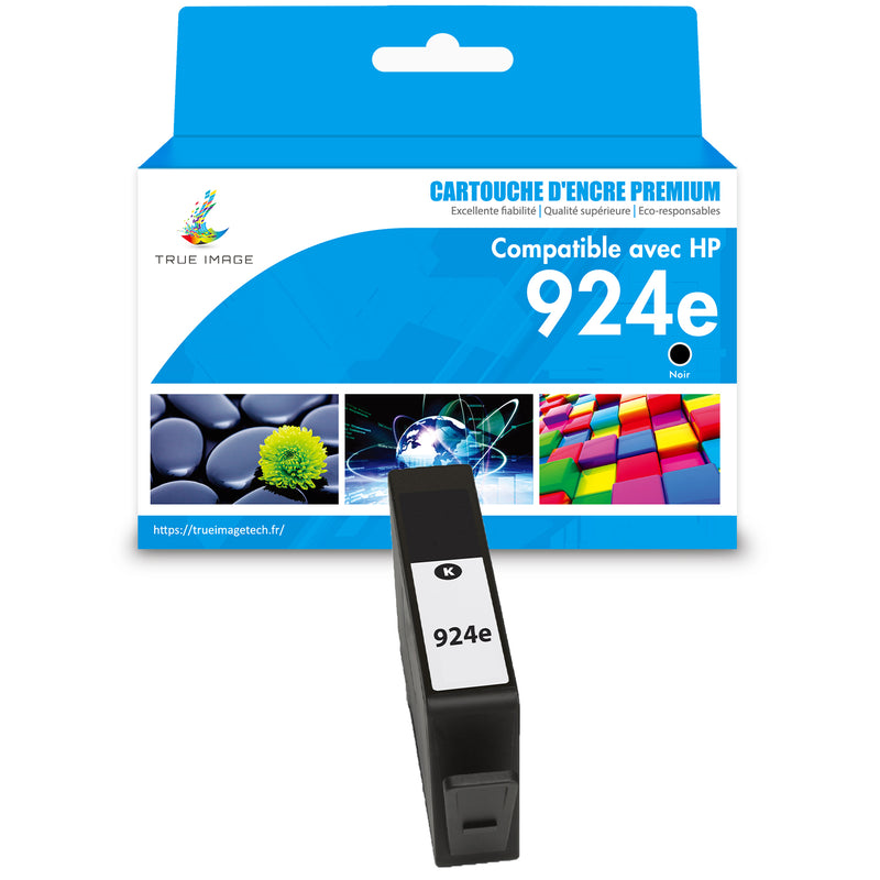 HP 924 924e Noir Cartouche d'encre compatible | 4K0U6NE 4K0V0NE