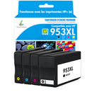 Pack 4 couleurs HP 953XL CMYK Cartouches d'encre compatibles | 3HZ52AE