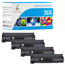 Grande Capacité HP 36A CB436A Multipack Toners Noir Compatibles | HP 36X CB436X