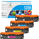 Multipack HP 125A CMYK Toners compatibles | CB540A CB541A CB542A CB543A