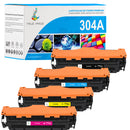 Pack HP 304A CMYK Toners Compatibles | CC530A CC531A CC532A CC533A