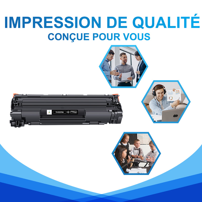 HP 78A Multipack de Toners Noir Compatibles CE278A