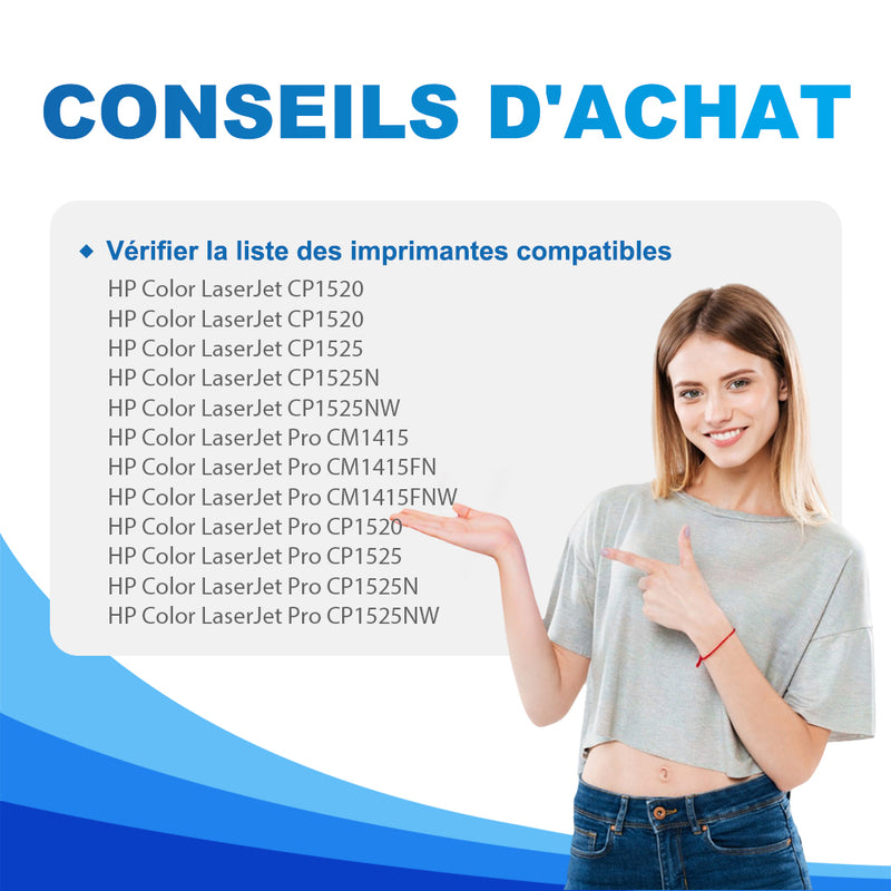 HP 128A CE322A Toner Jaune Compatible
