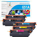 Pack 4 couleurs HP 651A Toners Compatibles | CE340A CE341A CE342A CE343A