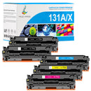Pack HP 131A / HP 131X CMYK Toners Compatibles | CF210X CF211A CF212A CF213A