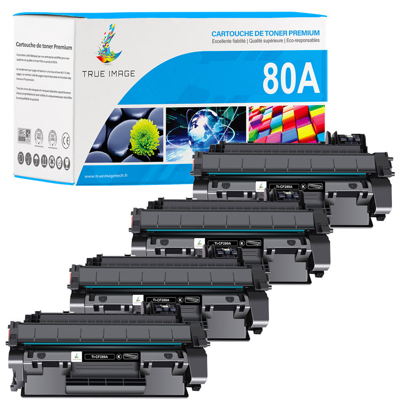 HP 80A CF280A Multipack Toners Noir Compatibles