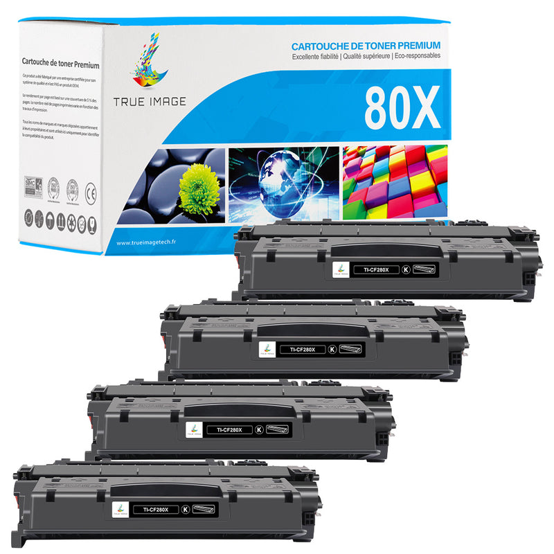 Haute Capacité HP 80X CF280X Multipack Toners Noir Compatibles