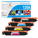 Pack HP 130A CMYK Toners Compatibles | CF350A CF351A CF352A CF353A