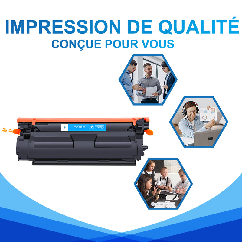 HP 508X Cartouche de Toner Cyan Compatible CF361X