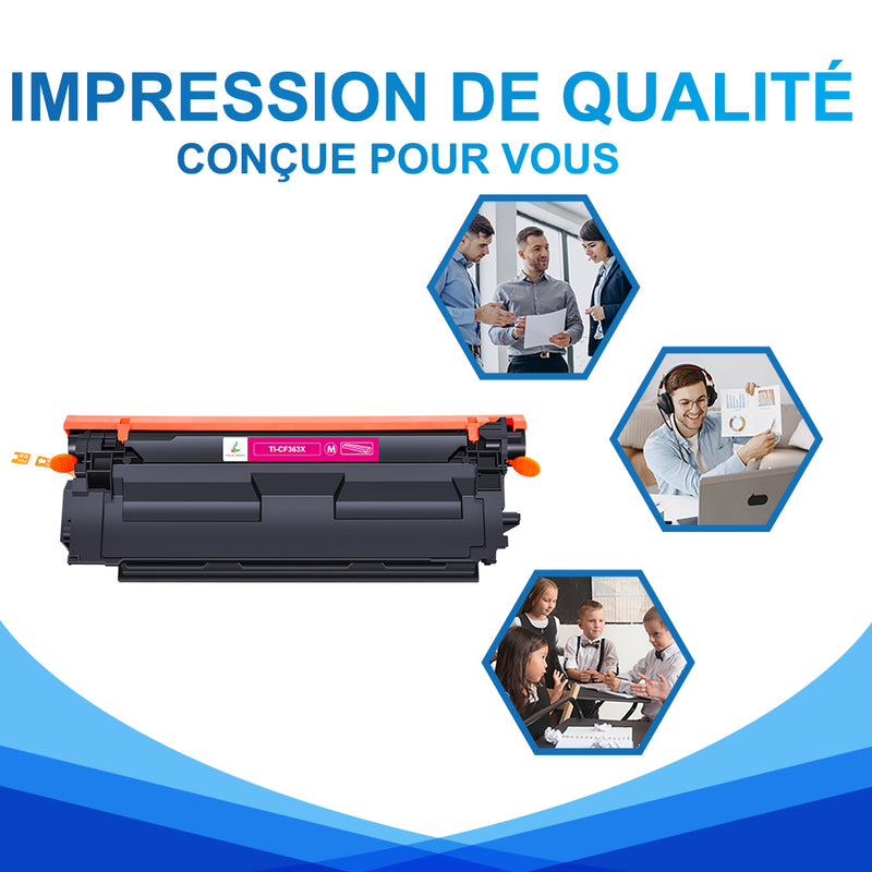 HP 508X Cartouche de Toner Magenta Compatible CF363X