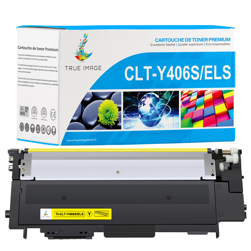 Samsung CLT-Y406S/ELS Cartouche de Toner Jaune compatible