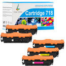 Toner Canon 718 Compatible Pack 4 couleurs