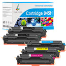 Pack 4 couleurs Canon 045H Toners compatibles | Format XL