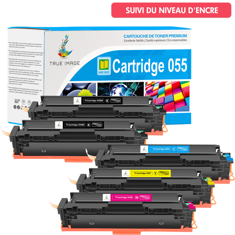 Pack 4 couleurs Canon 055 CMYK Toners Compatibles