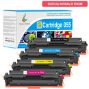 Pack Canon 055 (Avec Puce) Toners Compatibles