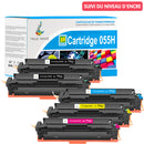 Pack Canon 055H (Avec Puce) Toners Compatibles | Grande Capacité