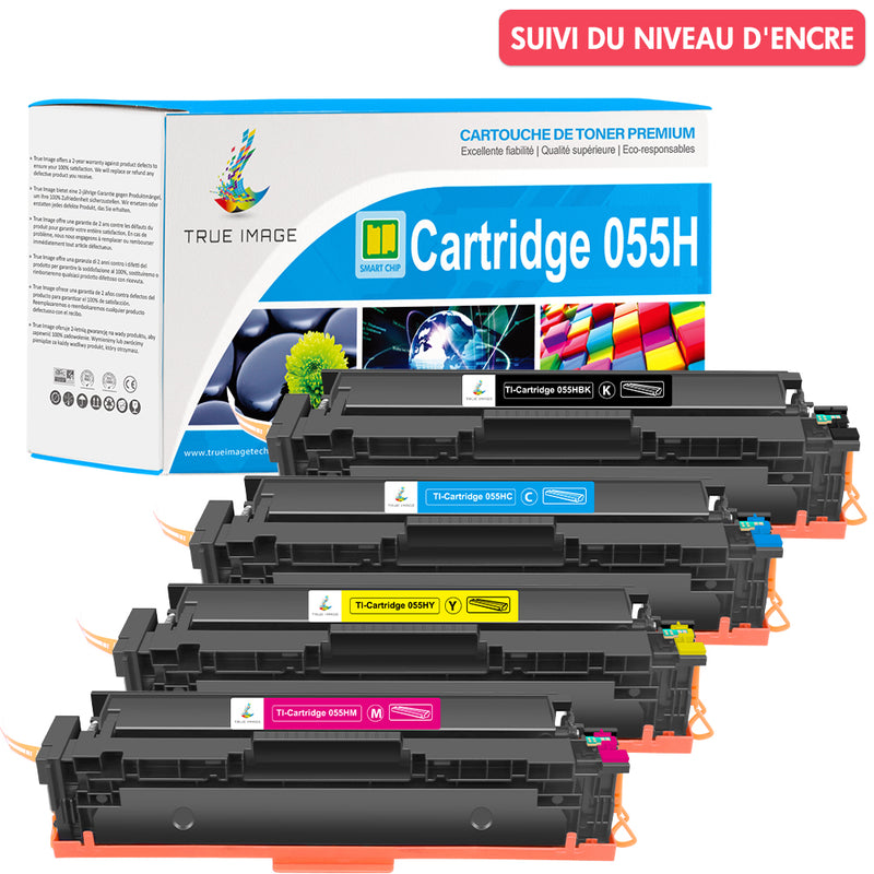 Canon 055H CMYK Pack Toners Compatibles | Grande Capacité