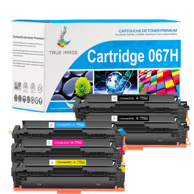 Canon 067H CMYK Pack Toners Compatibles