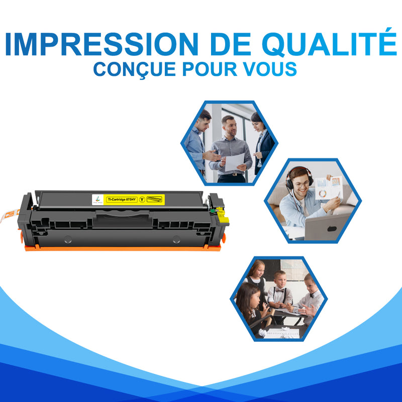 Compatible Canon 075HY Toner Jaune 6366C002