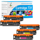 Pack 4 couleurs Canon 731 731H Toners Compatibles
