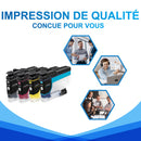 Pack 4 couleurs LC424 Cartouches d'encre compatibles pour Brother DCP-J1200W / J1200WE