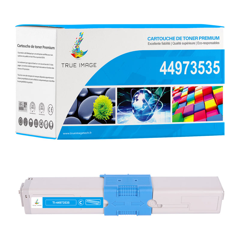 OKI 44973535 Toner Cyan Compatible | OKI C301DN C321DN MC332DN MC342