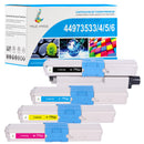 Pack OKI 44973536/5/4/3 CMYK Toners Compatibles | OKI C301DN C321DN MC332DN MC342
