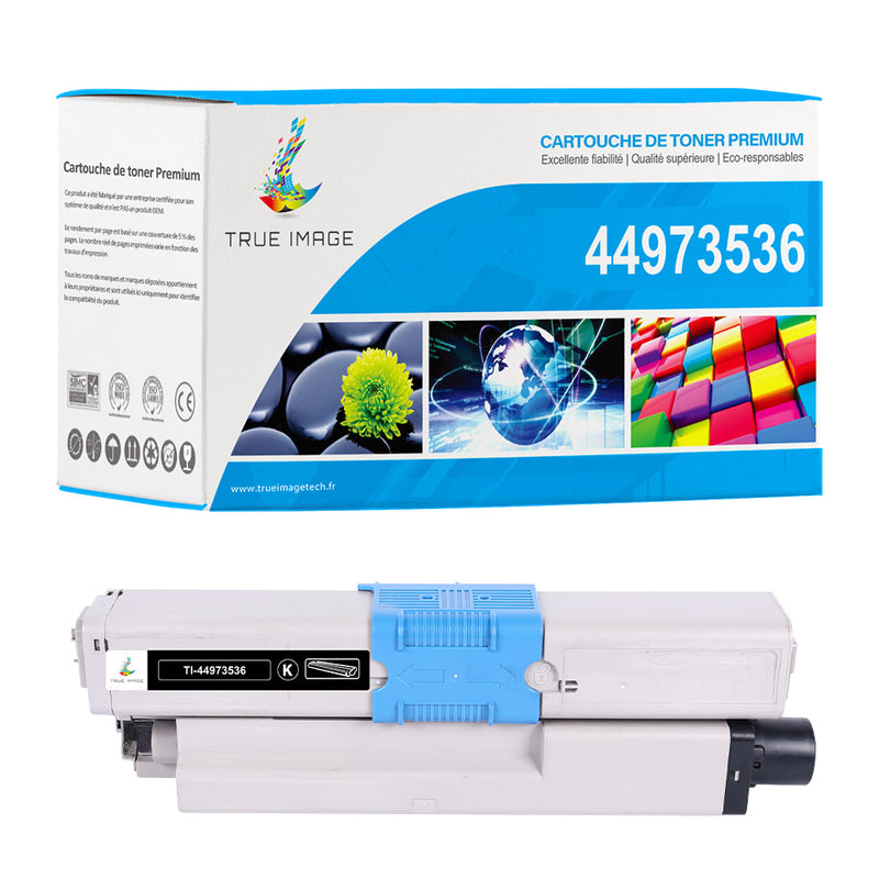 OKI 44973536 Toner Noir Compatible | OKI C301DN C321DN MC332DN MC342