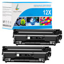 Grande Capacité HP 12A Q2612A Multipack Toners Noir Compatibles | HP 12X Q2612X