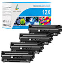 Grande Capacité HP 12A Q2612A Multipack Toners Noir Compatibles | HP 12X Q2612X
